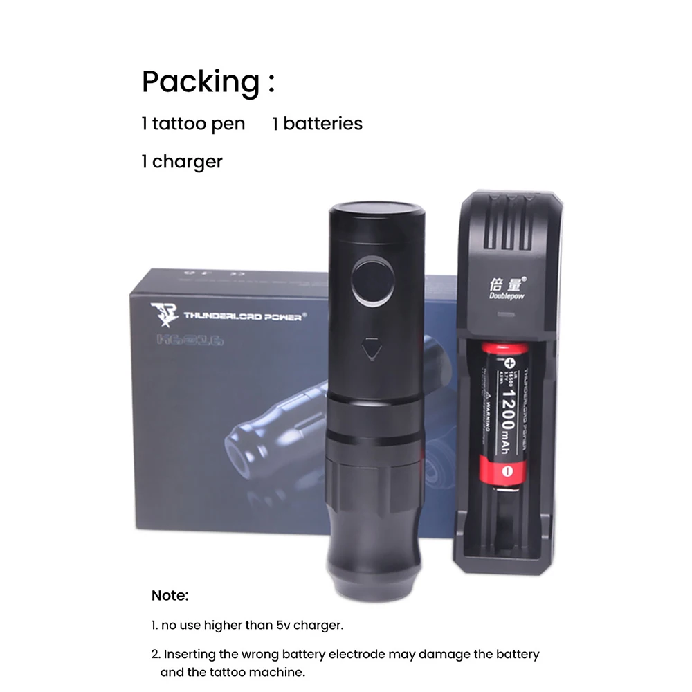 Electronic tattoo pen charging gesture adjusting voltage tattoo pen cutting line fog integration tattoo machine