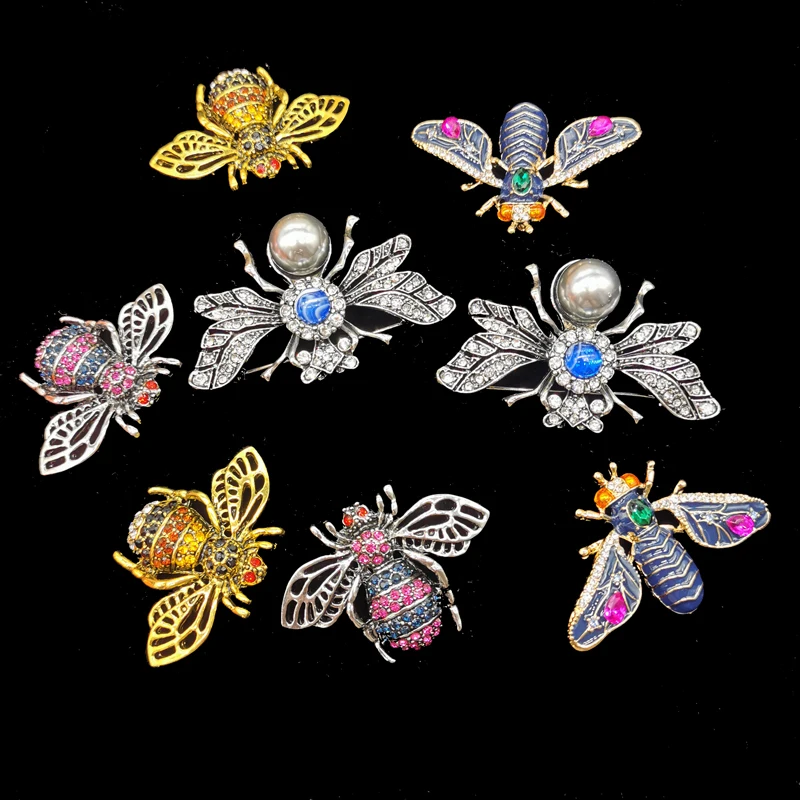 

Bee Brooches for Women Antique Gold Color Brooch Pin Vintage Style Jewelry High Quality Insect Brooch Pin