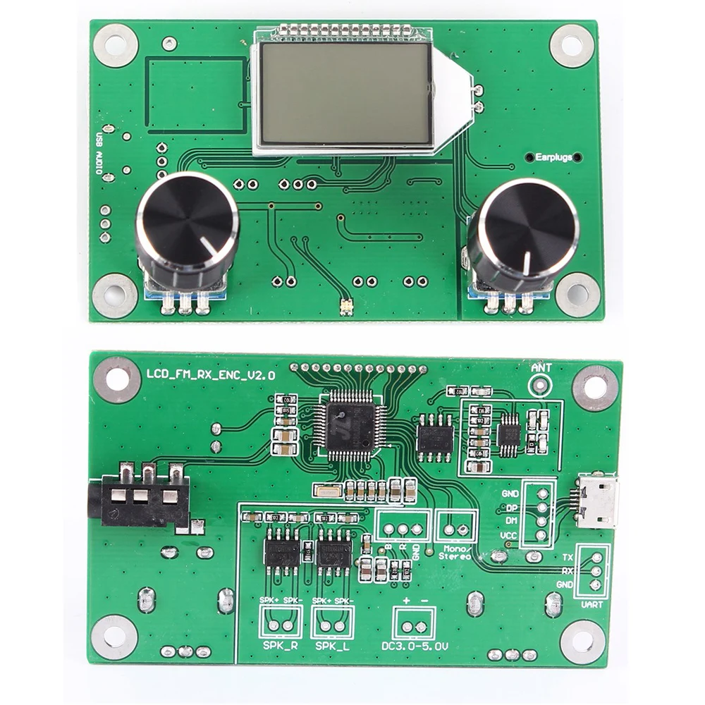 DSP PLL 87-108 МГц стерео FM-радиоприемник Модуль DIY радиоприемник цифровой ЖК-дисплей