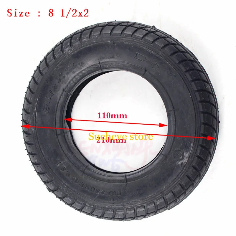 

Good Quality Size 8 1/2x2 Tyres and Inner Tube8 1/2*2 Tyre for Electric Scooter Baby Trolley Children Tricycle