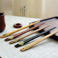 5 pairs reusable chinese chopsticks for eating wooden tableware sets sushi chopsticks