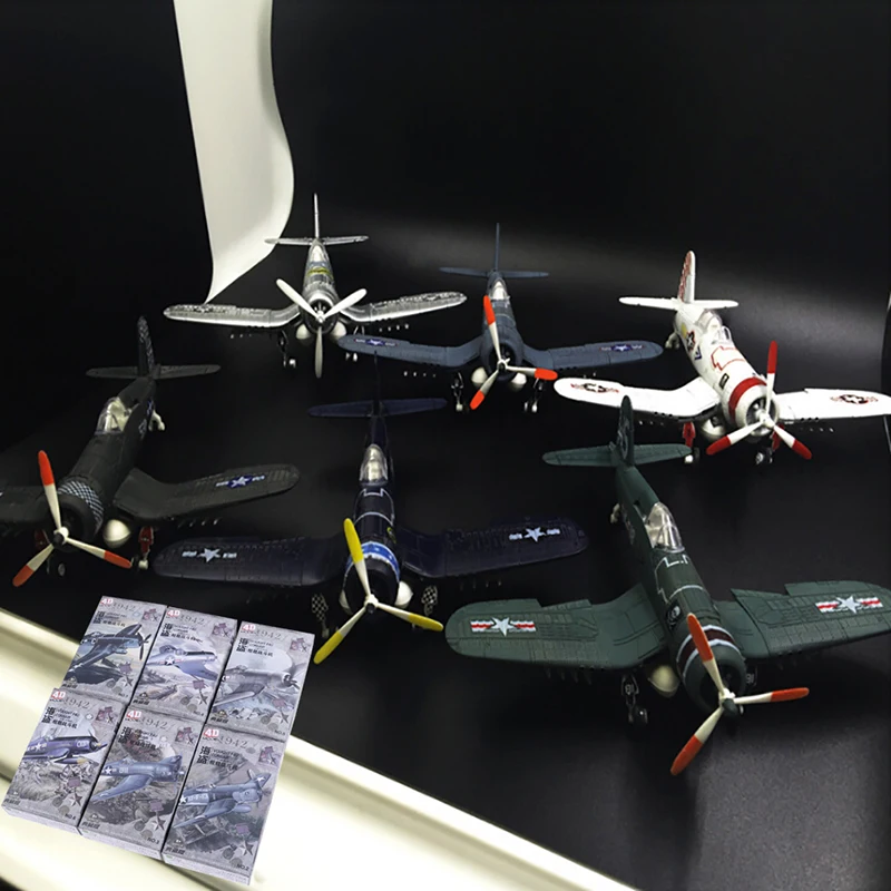 

Random Color New 1Pcs 1/48 Scale Assemble Fighter Model Toys Building Tool Sets Flanker Combat Aircraft Diecast War-II
