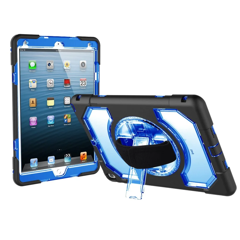 Силиконовый чехол для iPad Pro, 11 дюймов, планшет с 360 поворотом, регулируемый ремешок на руку, ударопрочный чехол FHL02