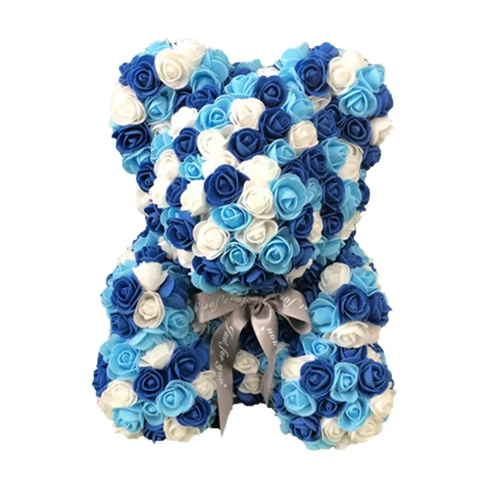 

Simulation Rose Flower Bear Best Gift For Valentines Day Anniversary Birthdays Bridal Showers For Girls value