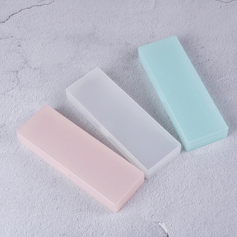 

Простой Прозрачный пенал, пенал, пластиковый ящик для хранения, канцелярские принадлежности для обучения, офисные принадлежности