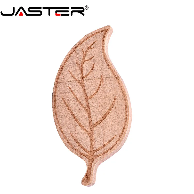 USB флеш накопитель JASTER деревянный в виде листа 4 64 Гб|USB флэш-накопители| |