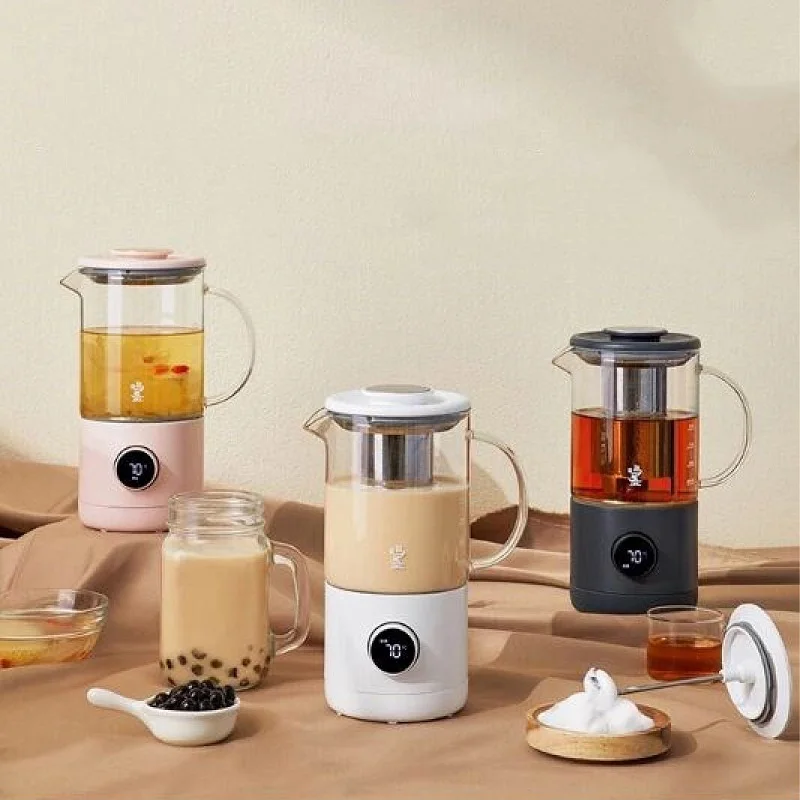 

6 in 1 Electric Coffee Maker Portable Milk Tea Machine Milk Frother Automatic Tea Maker Health Preserving Pot DIY Milk Tea 500ml