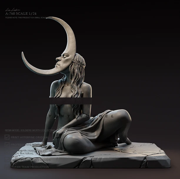 

1/24 Resin model kits figure colorless and self-assembled A-768
