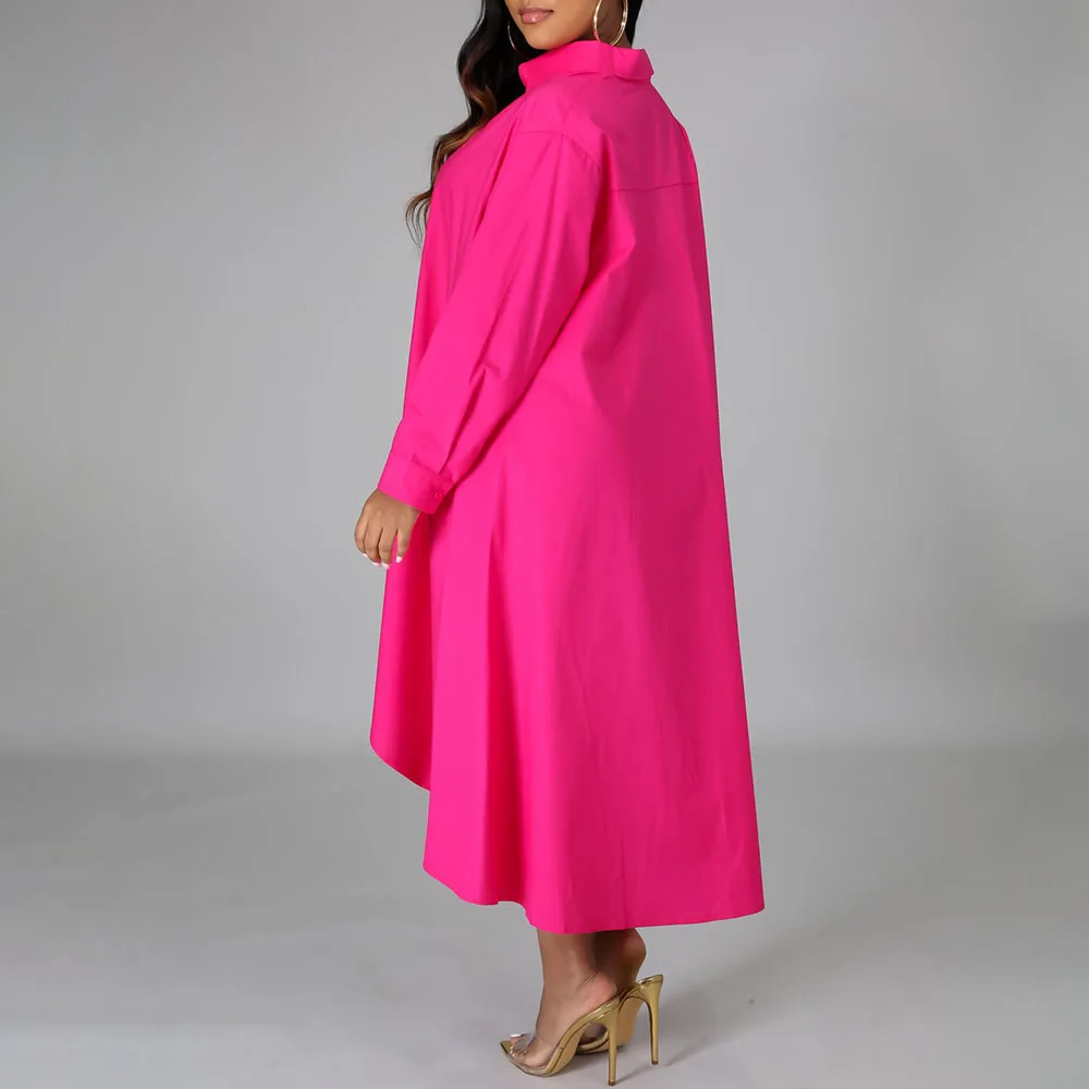 Женское платье-рубашка с длинным рукавом платье в африканском стиле на осень 2020