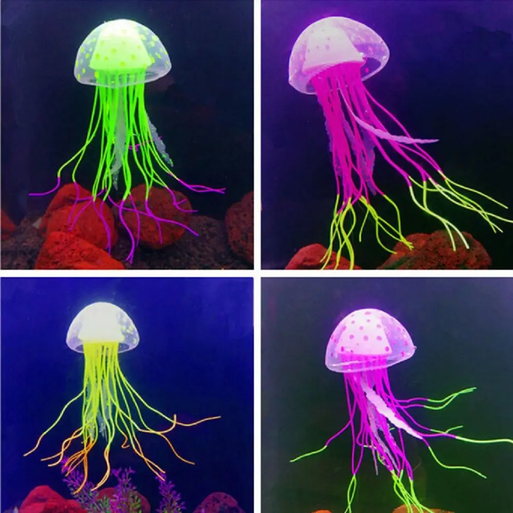 

Glowing Moon Jellyfish Aquarium Decor Artificial Jellyfish Fish Tank Ornament Harmless to all fish For both fresh and salt Hot