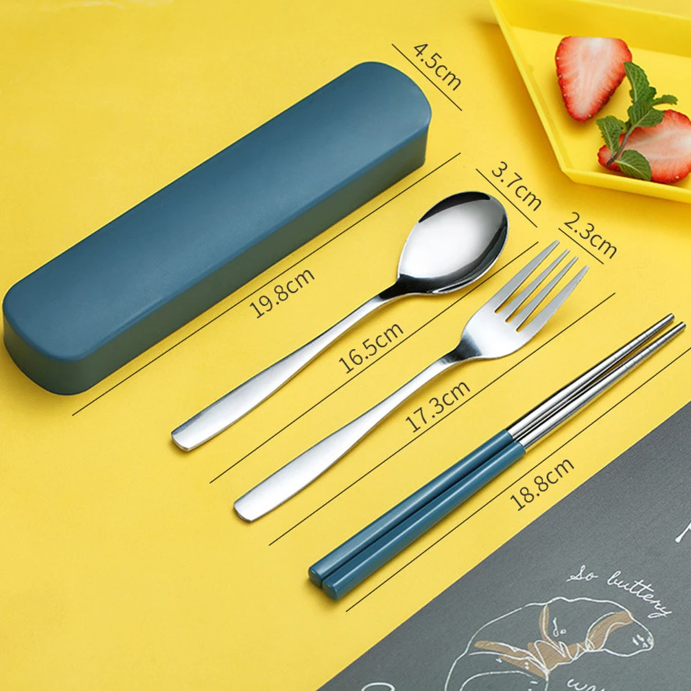 Набор посуды из трех предметов для улицы модные столовые приборы нержавеющей