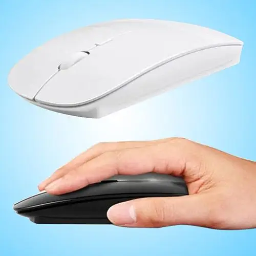 1600 dpi USB souris optique sans fil ordinateur 2 4G rеcepteur Super mince pour PC портативный|Мыши| |