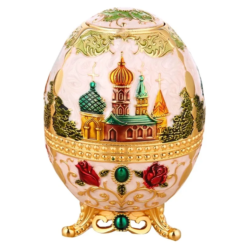 

European Toothpick Box Creative Russia Style Automatic Pop-up Toothpick Holder Metal Toothpick Container Home Table Decoration