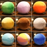 30cm nordic style pure color round cushion morning ball home decorative sofa art room salon gallery floor pillow new year gifts