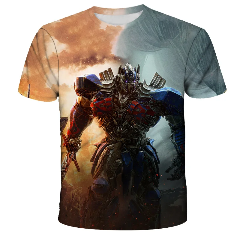 

Transformers T-shirt 3D Printing Clothing Boy Game T-shirt Bumblebee T-shirt Street Fashion Clothing Kids Favorite Gift Summer