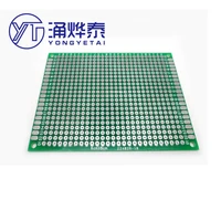 yyt 2pcs double sided spray tin plate 2 54mm pitch 68cm universal board universal board hole board glass fiber green oil