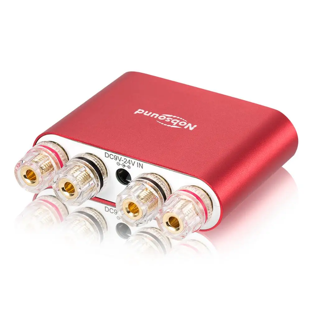 Красный Новейший Nobsound NS-10G Pro Mini Bluetooth 5,0 DSP цифровой усилитель мощности стерео HiFi аудио усилитель 50 Вт+ 50 Вт - Цвет: Красный