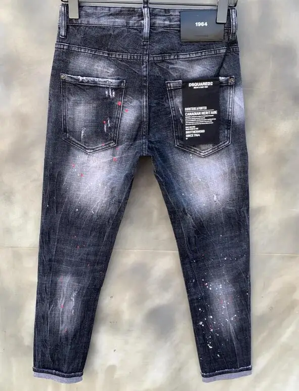 2021 New classic,Authentic DSQUARED2,Retro,Italian brand ,Women/Men Jeans,locomotive,Jogging jeans,Dsq9119-1