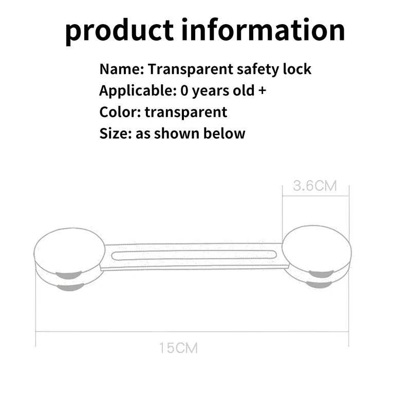 

5pcs Child Protection Cabinet Door Refrigerator Lock Buckle Anti-Pinch Baby Safety Lock Drawer Home Kids Adjustable Safe Locker