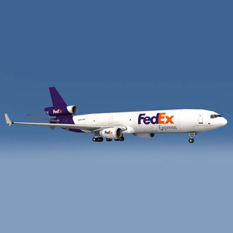 DIY 1:100 Строительная модель самолета Fedex из бумаги отлитый под давлением грузового