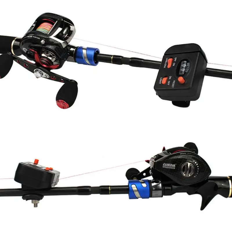 0 99 9 м леска счетчик зажим на стержне Рыболокаторы цифровой Длина