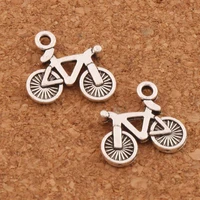 cute small bike bicycle charms pendants jewelry diy fit bracelets necklace earrings l506 50pcs 15 3x13 6mm zinc alloy
