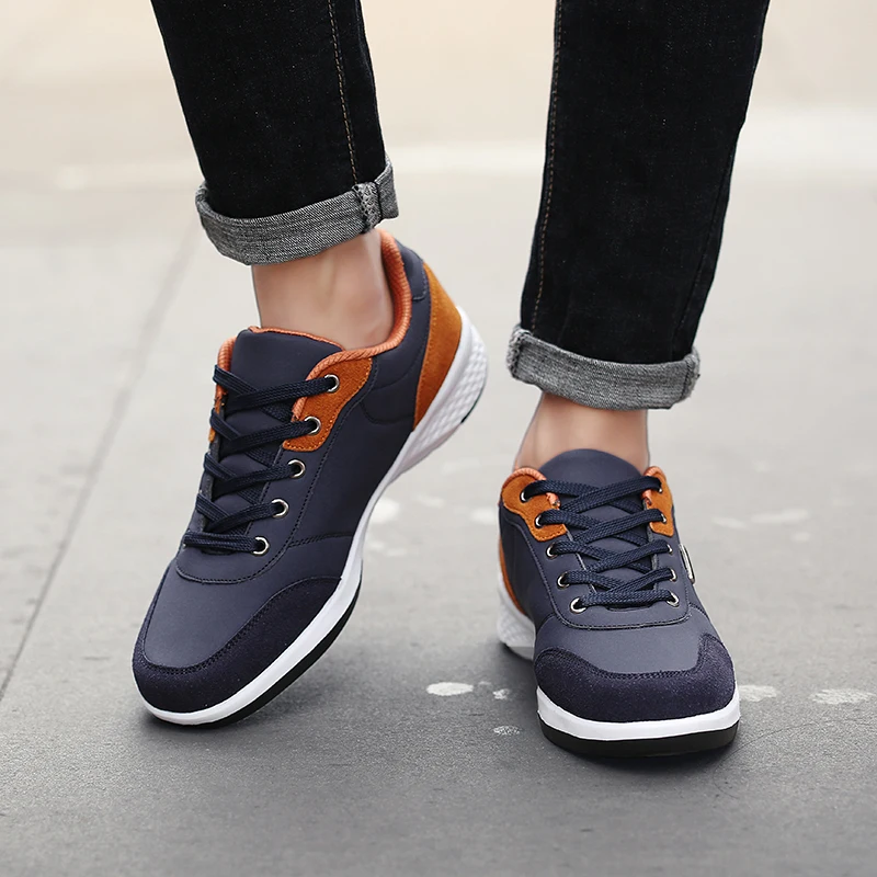 D415 Leather Men Shoes England Trend Casual Sneakers Italian Breathable Leisure Male Footwear Chaussure Homme |
