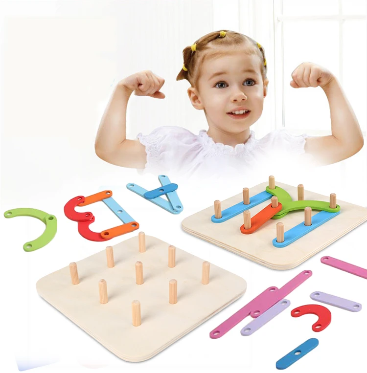1 Set Wooden Letter Number Shape Pegboard Construction Sorter Puzzle Kids Stacking Toy | Игрушки и хобби