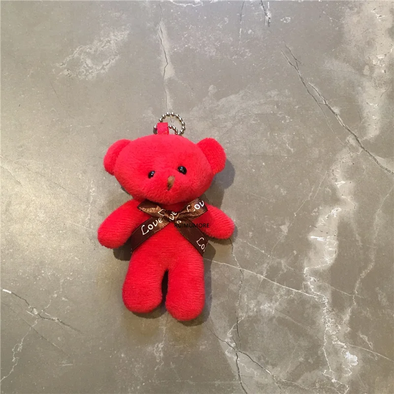 6 цветов 9 см подарок свадебный медведь плюшевая игрушечная кукла|plush toys|stuffed toysplush