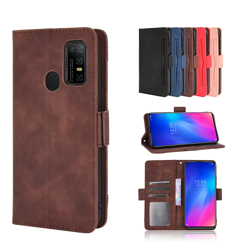 

Luxury Card Slot Ultra Thin Flip Leather Phone Case For DOOGEE N20 N30 Y9 Plus Pro X95 Bracket Card Slot Wallet Shockproof Cases