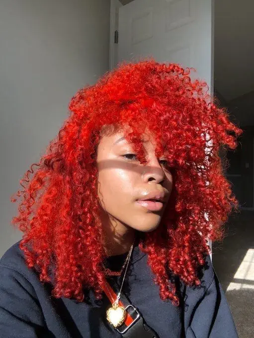 Red Pinshair, 3 бразильские Цветные Красные пряди волос, афро кудрявые бордовые пряди, человеческие волосы для наращивания, не Реми волосы для плетения - Цвет волос: Red