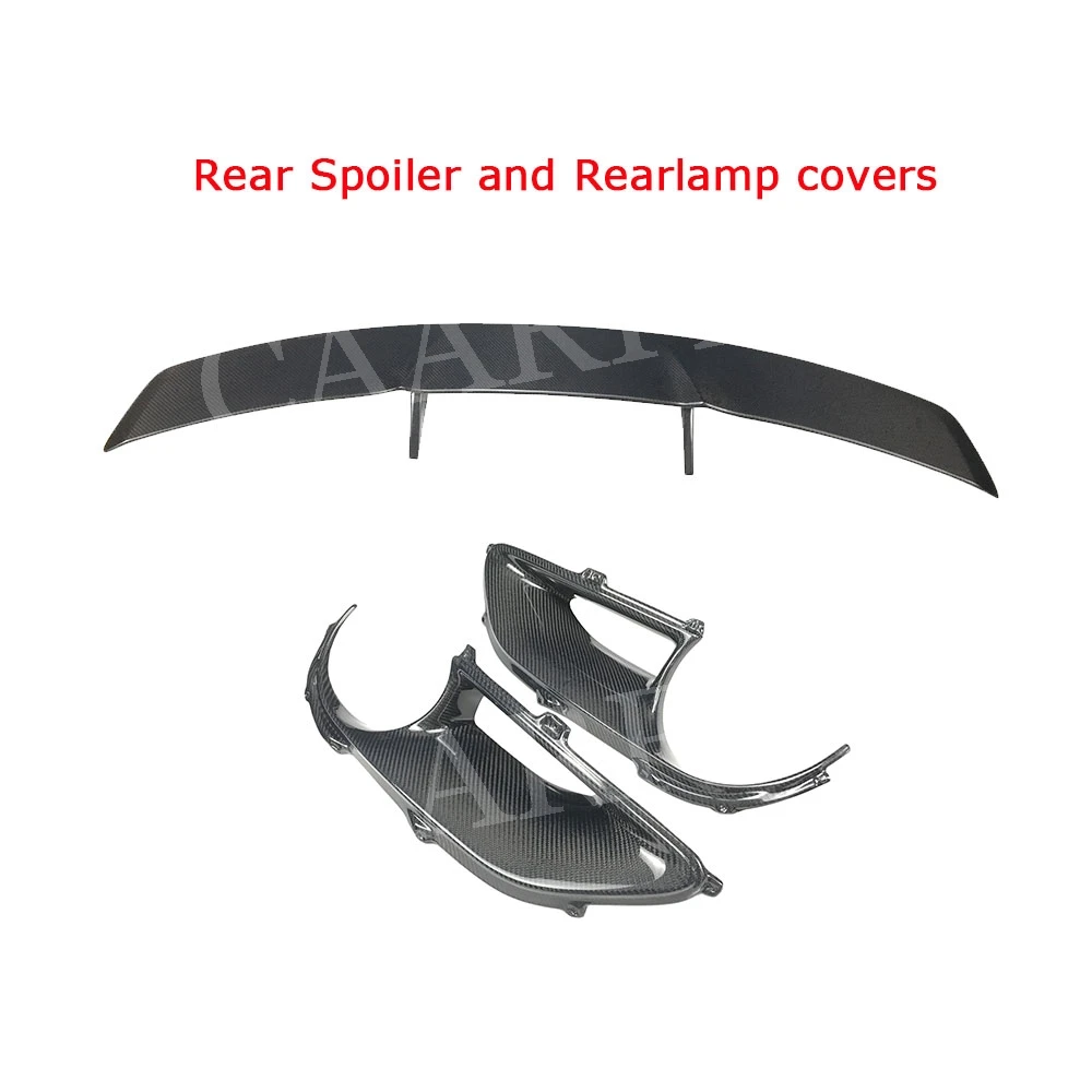 Front Lip Side Skirts Rear Diffuser Spoiler Bumper Trim for Ferrari 488 GTB Dry Carbon Fiber Body kit Exterior Decoration | Автомобили и