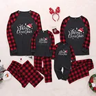 2021 оригинальный комплект, рождественские подходящие пижамы для взрослых и детей, семейные подходящие наряды для детей