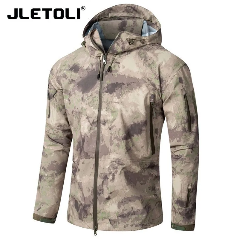 HFX JLETOLI, водонепроницаемая куртка, ветровка, зимняя, для улицы, походная куртка, для мужчин и женщин, пальто, ветрозащитная, жесткая оболочка, куртка, тактическая одежда - Цвет: HFX