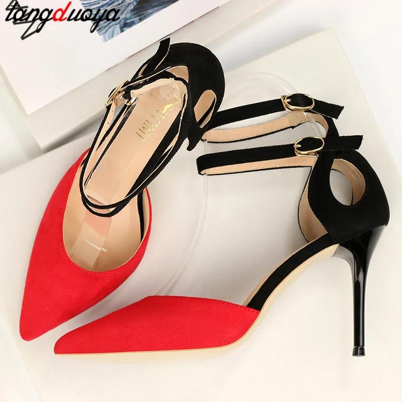 Туфли-лодочки с ремешком на щиколотке Женская обувь 2020 Женские туфли-лодочки