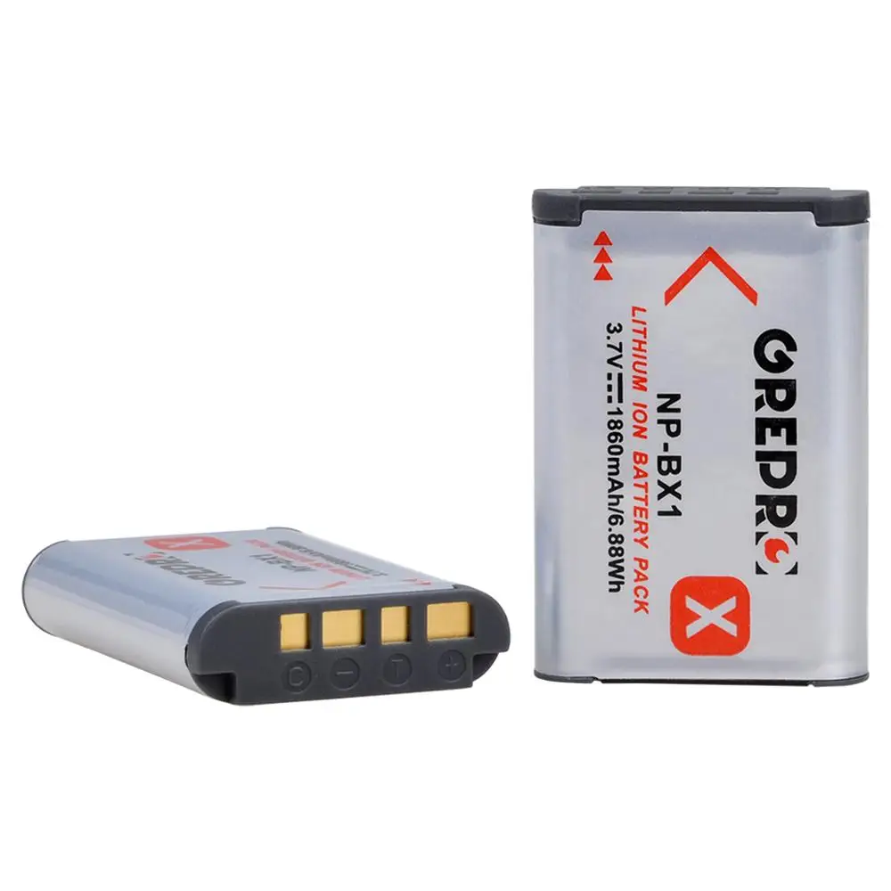 Аккумулятор 1860 мАч с зарядным устройством NP-BX1 для Sony NP BX1 HX300 HX400 HX50 HX60 GWP88 AS15 WX350 DSC