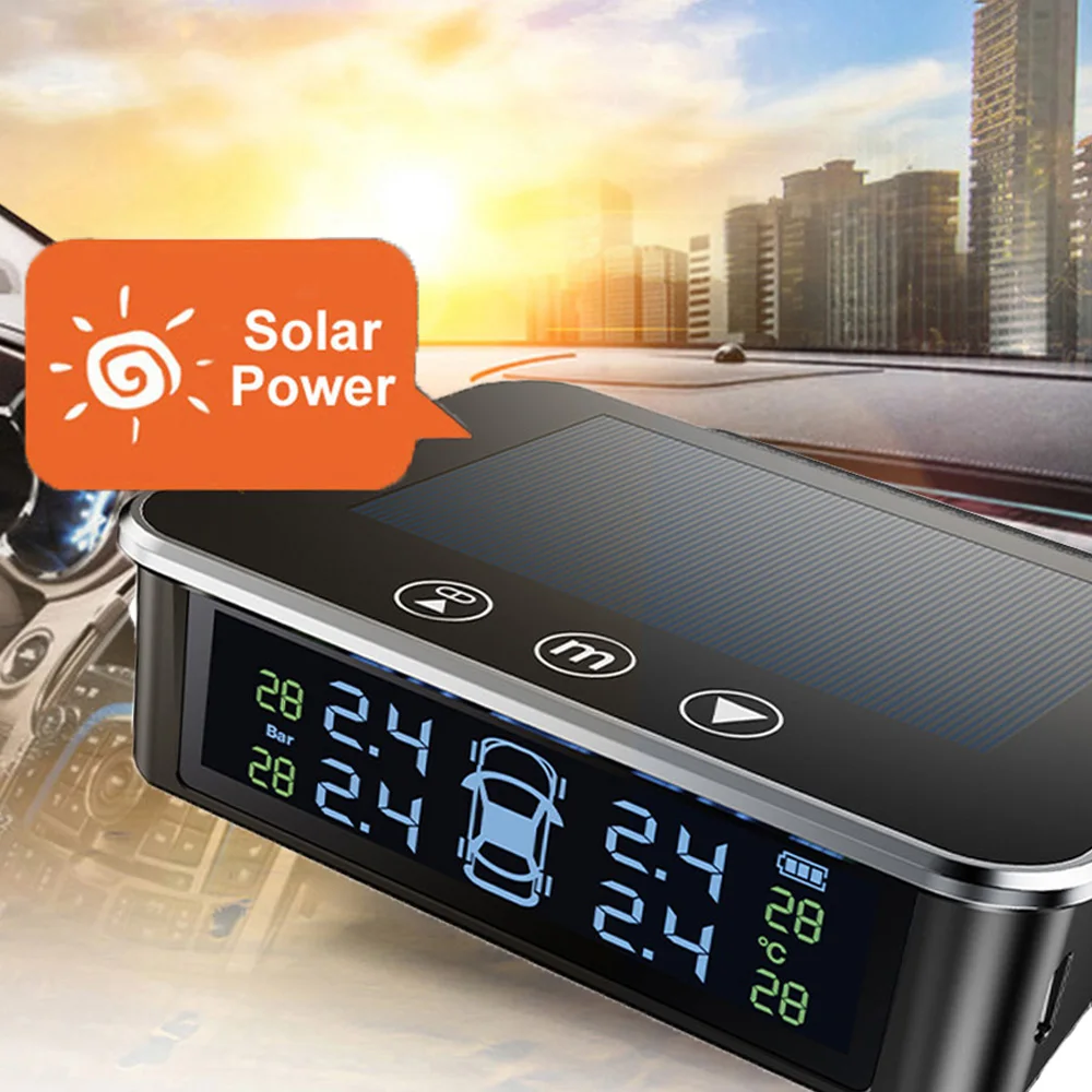 Solar Smart Car Digital Tyre P	