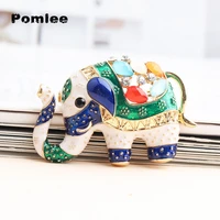 pomlee colorful elephant pin animal enamel pins brooches accessories fashion sweater clothes pins scarf clip gifts for women