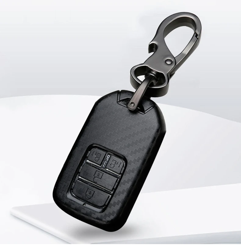 Чехол для ключей автомобиля из углеродного волокна ABS для Honda Civic CRV HR-V Odyssey Accord City Pilot Vezel Jazz BRV XR-V Fit Freed
