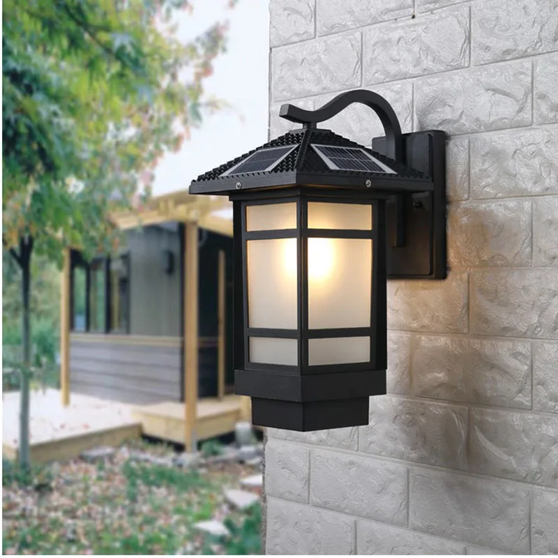 

Solar Led Light Outdoor Wall Lamps Garden For Country House Sunlight Modern Garden Decoration Patio Decoration Balcony Light