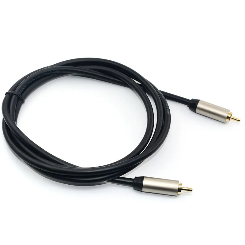 Coaxial audio Cable SPDIF out digital cable Male to RCA Video for PC TV Amplifier decoder |