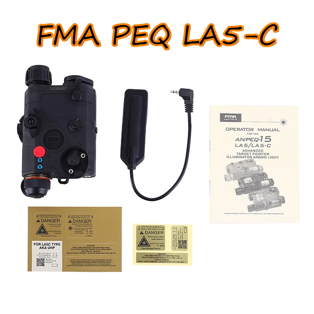 FMA PEQ LA5-C винтовка батарейный блок Лазерная обновленная версия светодиодный белый светильник+ красный лазер с ИК-объективом тактический охотничий Пистолет Аксессуары