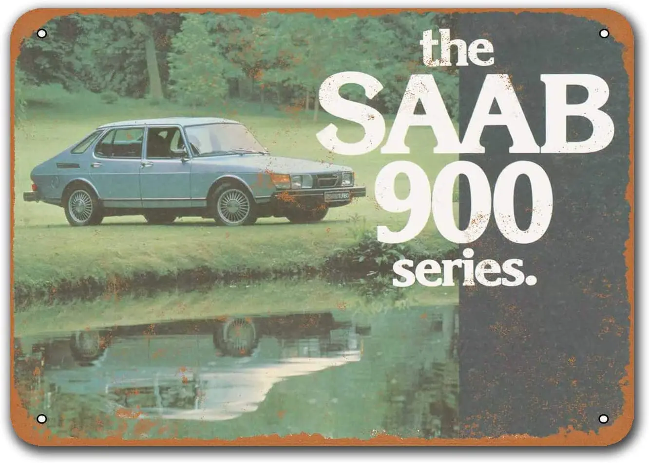 

Коллекция 1979 года, автомобильные винтажные жестяные знаки Saab 900, металлические таблички Sisoso, Постер для гаража, мужская пещера, Ретро Декор с...
