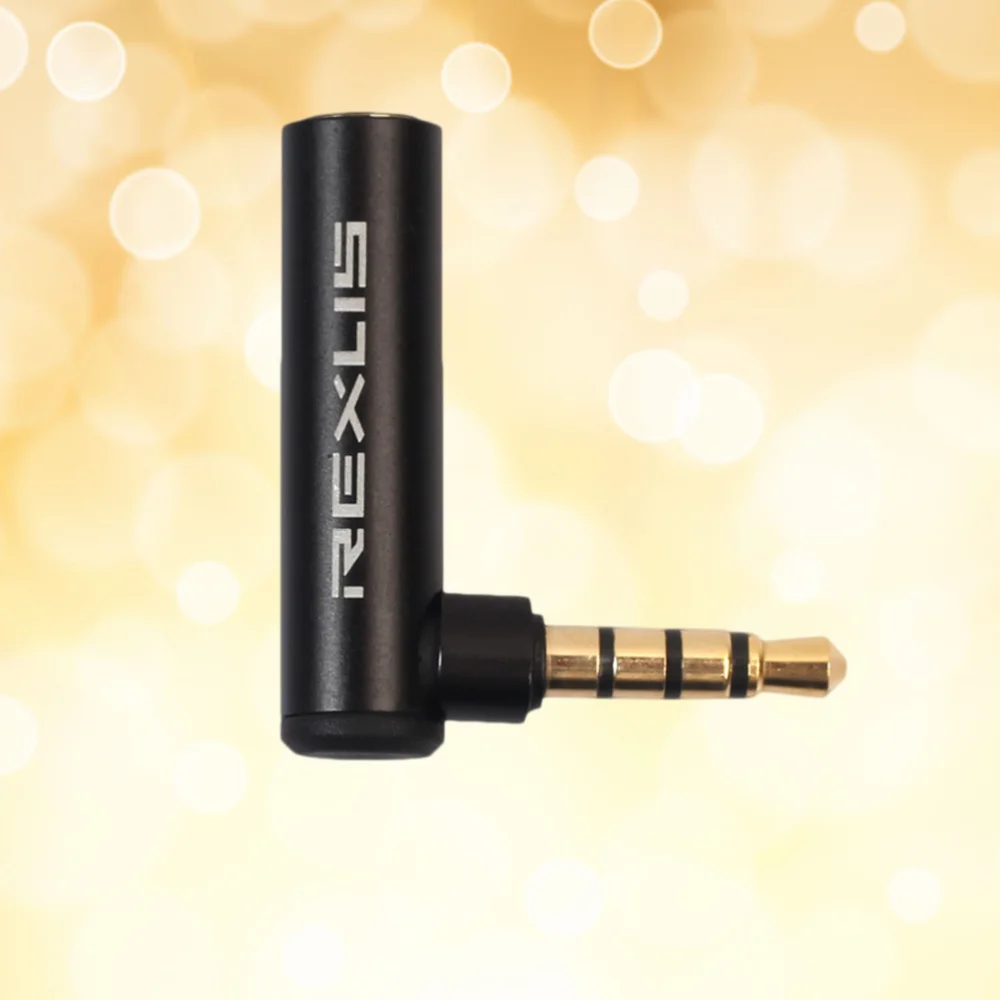 Адаптер 3 5 мм штекер гнездо 90 градусов для мобильных телефонов планшетов