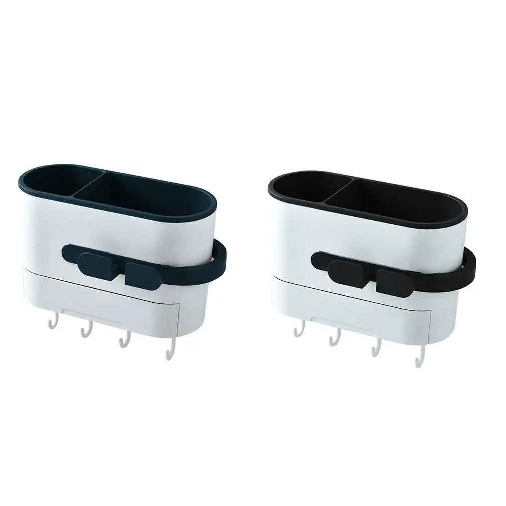 

Drawer Type Hair Dryer Bracket Toilet Multi Hook Storage Rack Hair Dryer Rack Hole Free Installation