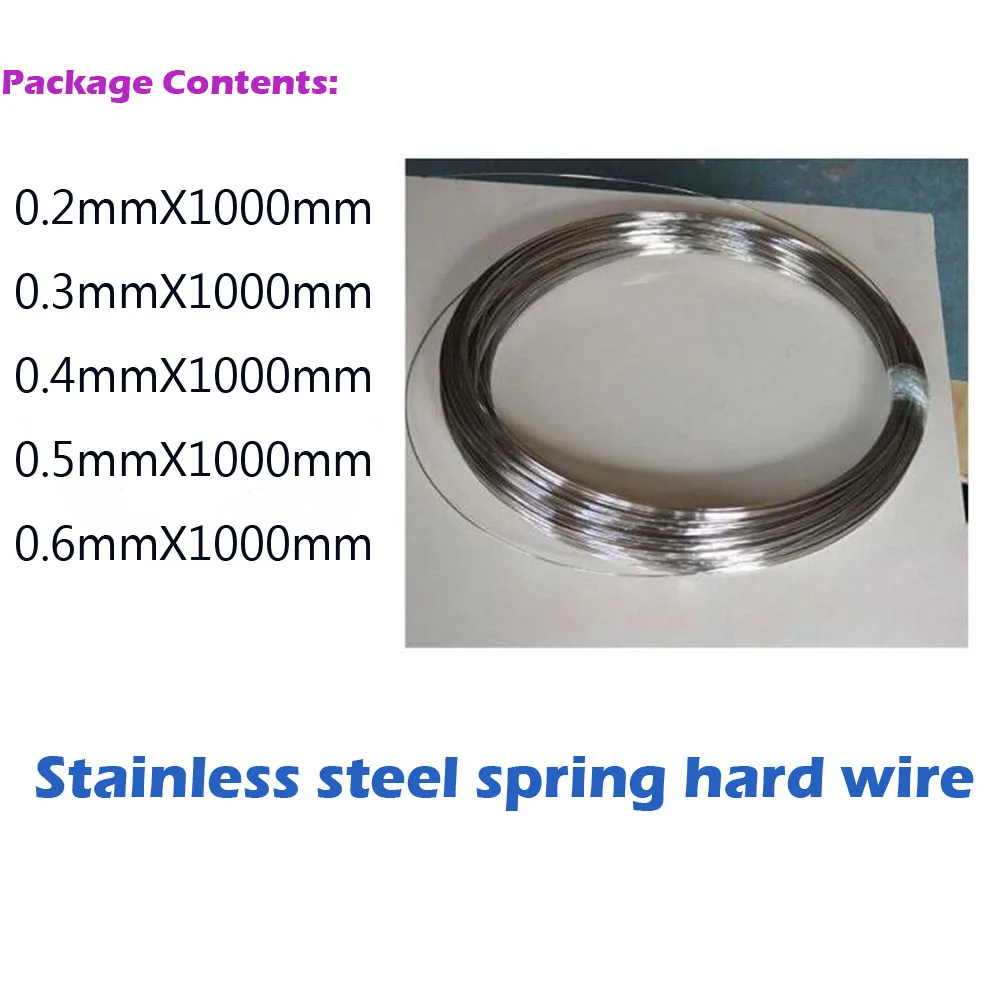 

0.2mm-0.6mm Stainless steel spring wire/hard wire/ Single wire Spring Steel Wire fish hook