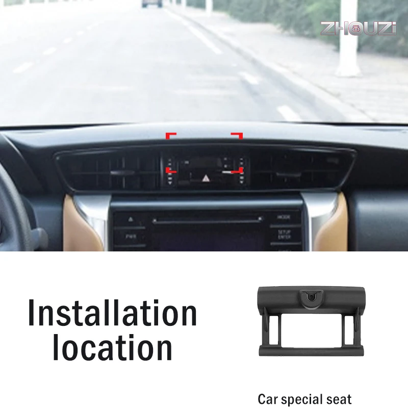 car mobile phone holder special air vent mounts gps stand gravity navigation bracket for toyota fortuner 2016 2021 accessories free global shipping
