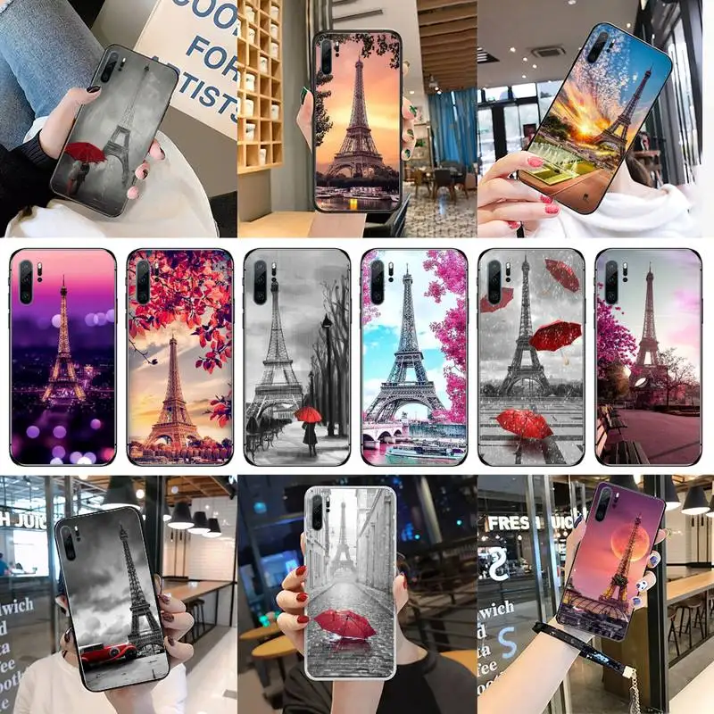 

Eiffel Tower Phone Case For Huawei P40 P20 P30 Mate 40 20 10 Lite Pro Nova 5t P Smart 2019