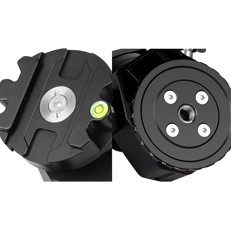 

54 Tripod Ball Head 360 Degree Double Panoramic Photography Metal Ball Head Heavy Duty with Quick Release Plate