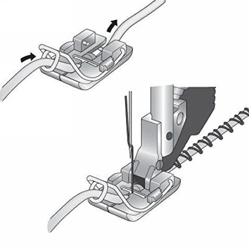 BRAIDING PRESSER FOOT SNAP-ON 93-036936-91 (820230-096) w/ IDT WALKING | Дом и сад